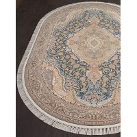 Иранский ковер Shahname 1200 146 Голубой овал